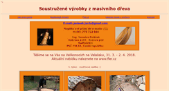 Desktop Screenshot of drevenemisky.eu